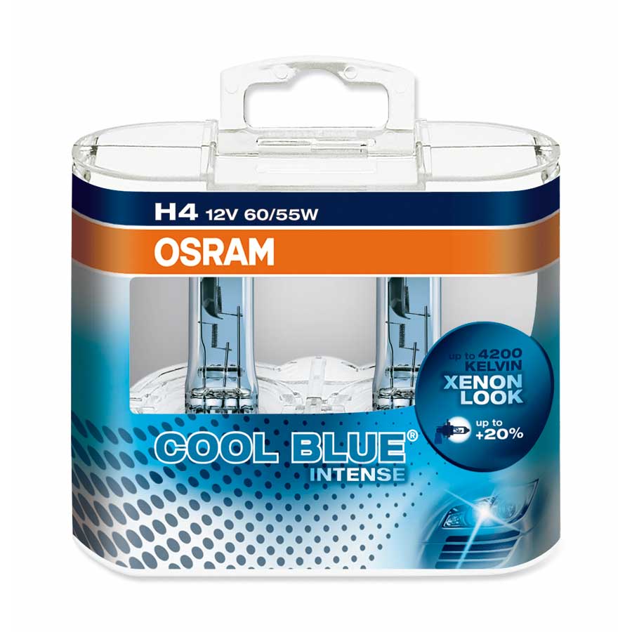 OSRAM Cool Blue Intense H4 Glühlampe, 2 Stück - ATU