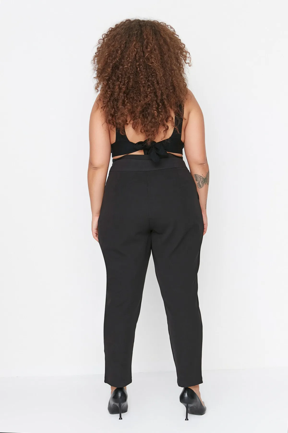 Trendyol Curve  Schwarze gewebte Hose