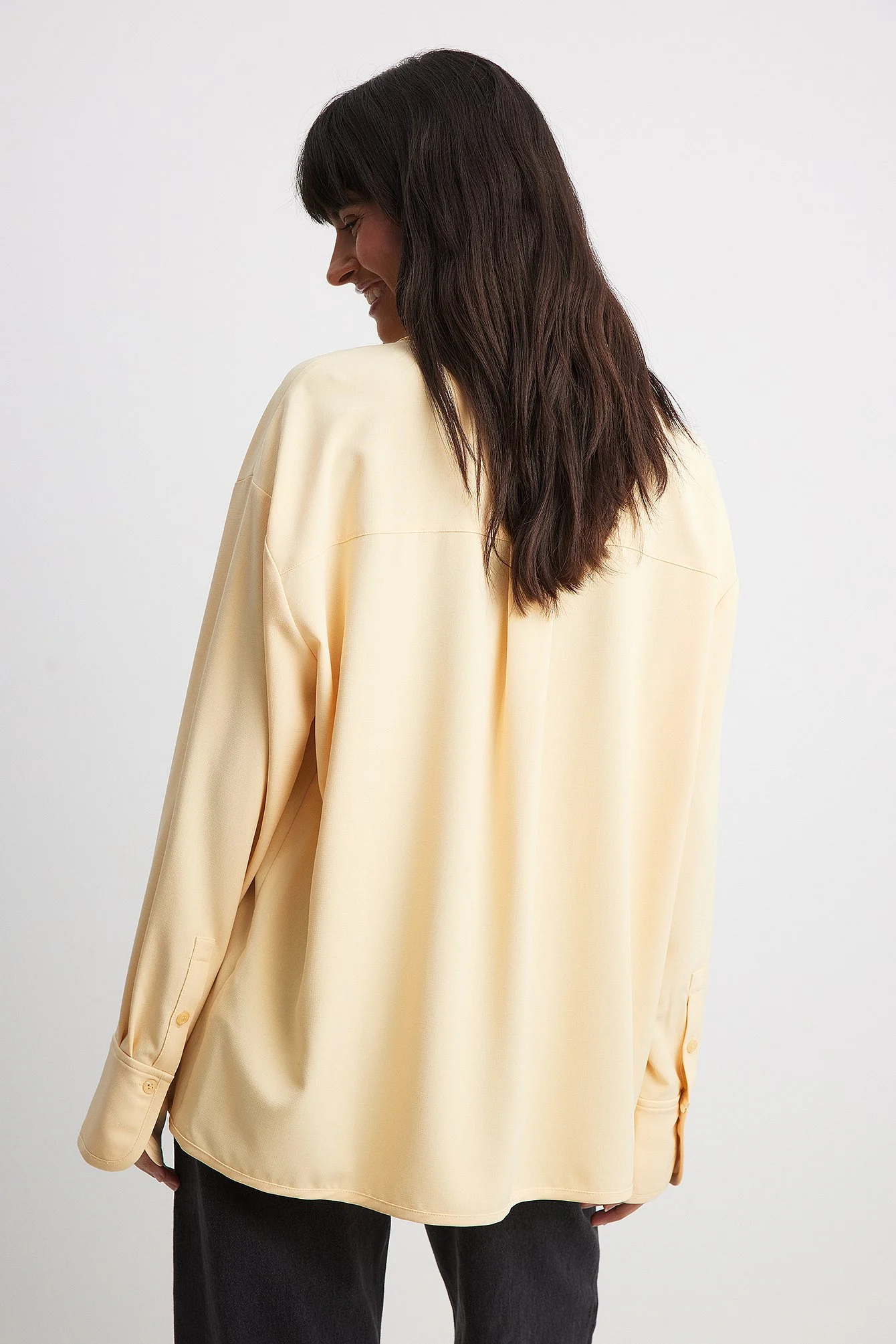 Oversize-Hemd mit strukturierten Manschetten