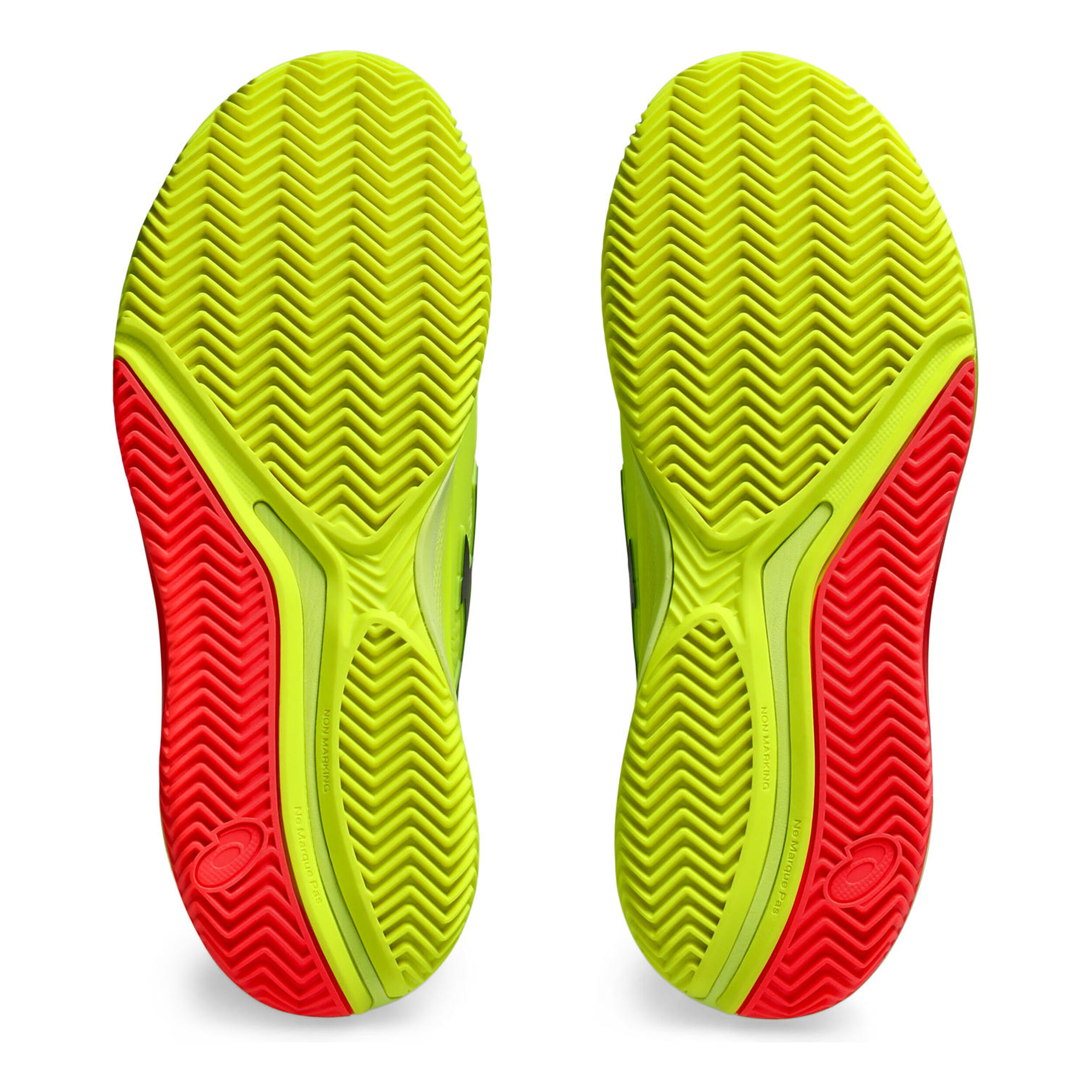 Gel-Resolution 9 Clay Sandplatzschuh Damen - Neongelb, Neonorange