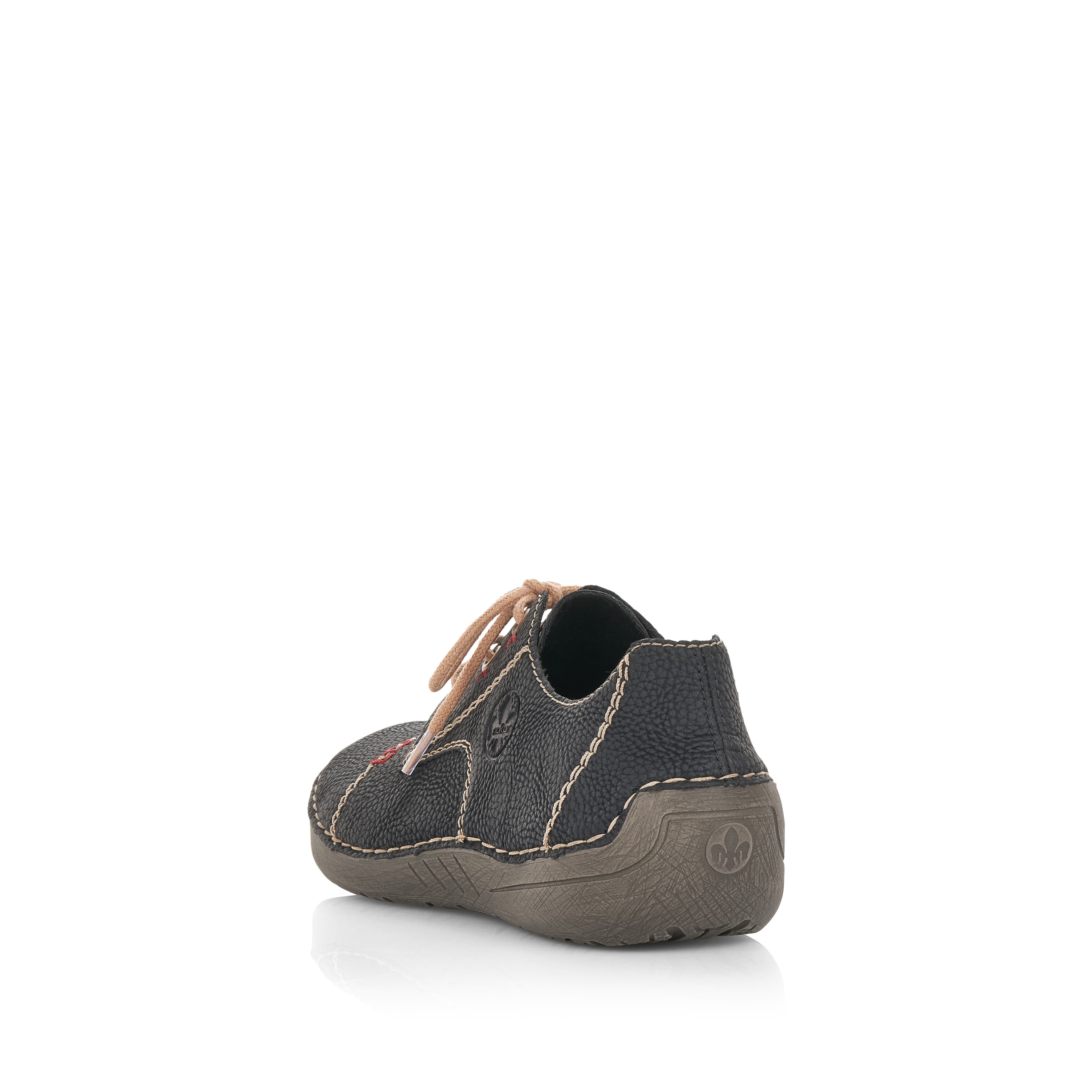 Rieker Damen Schnürschuhe asphaltschwarz