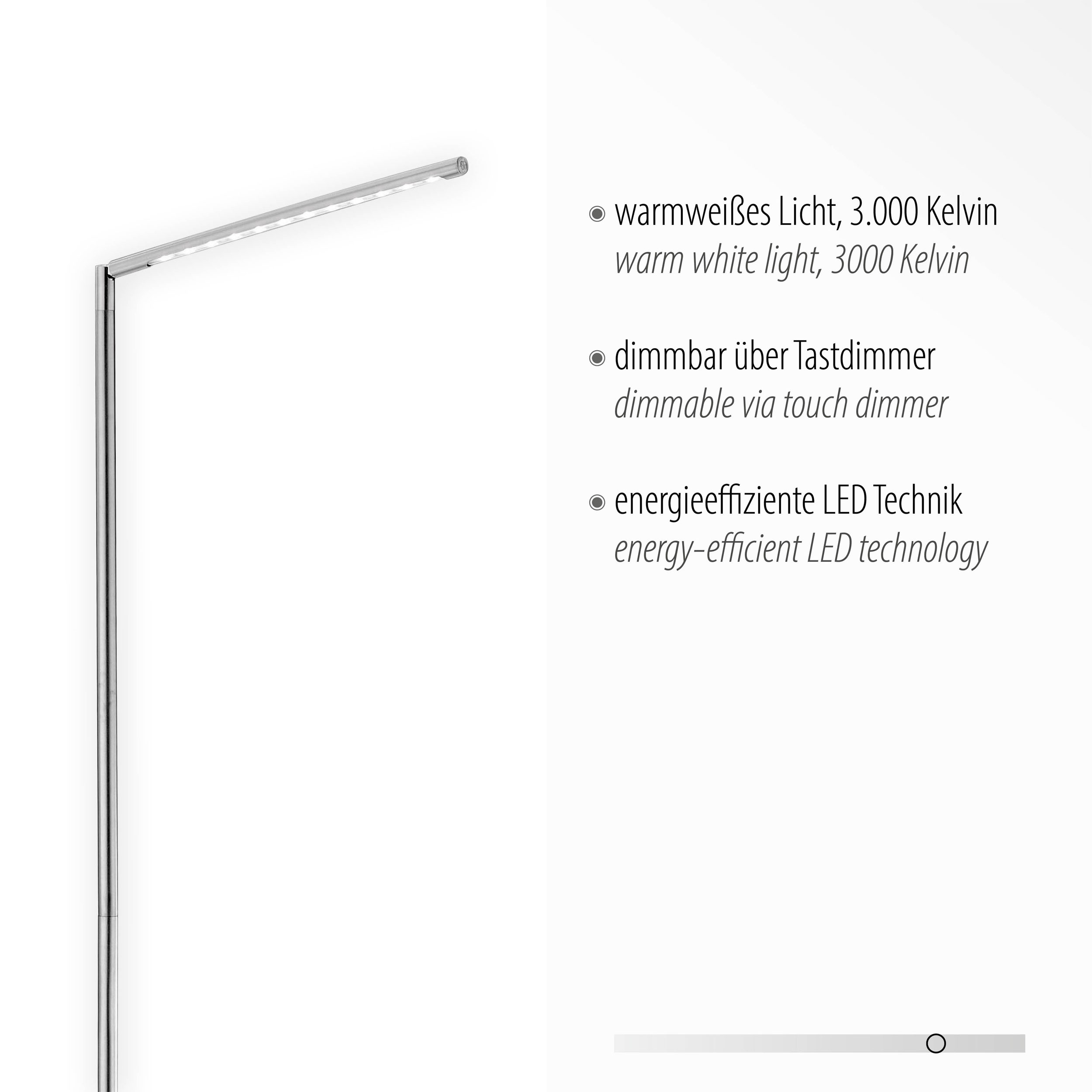 JUST LIGHT.LED-Stehleuchte 1flg