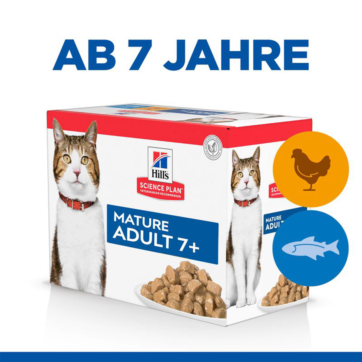 Hill's Science Plan Mature 7+ Huhn&Fisch 12x85g bei ZooRoyal