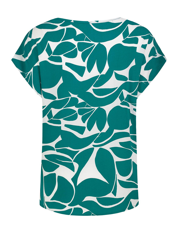 Sublevel Bluse in Türkis/ Weiß günstig kaufen