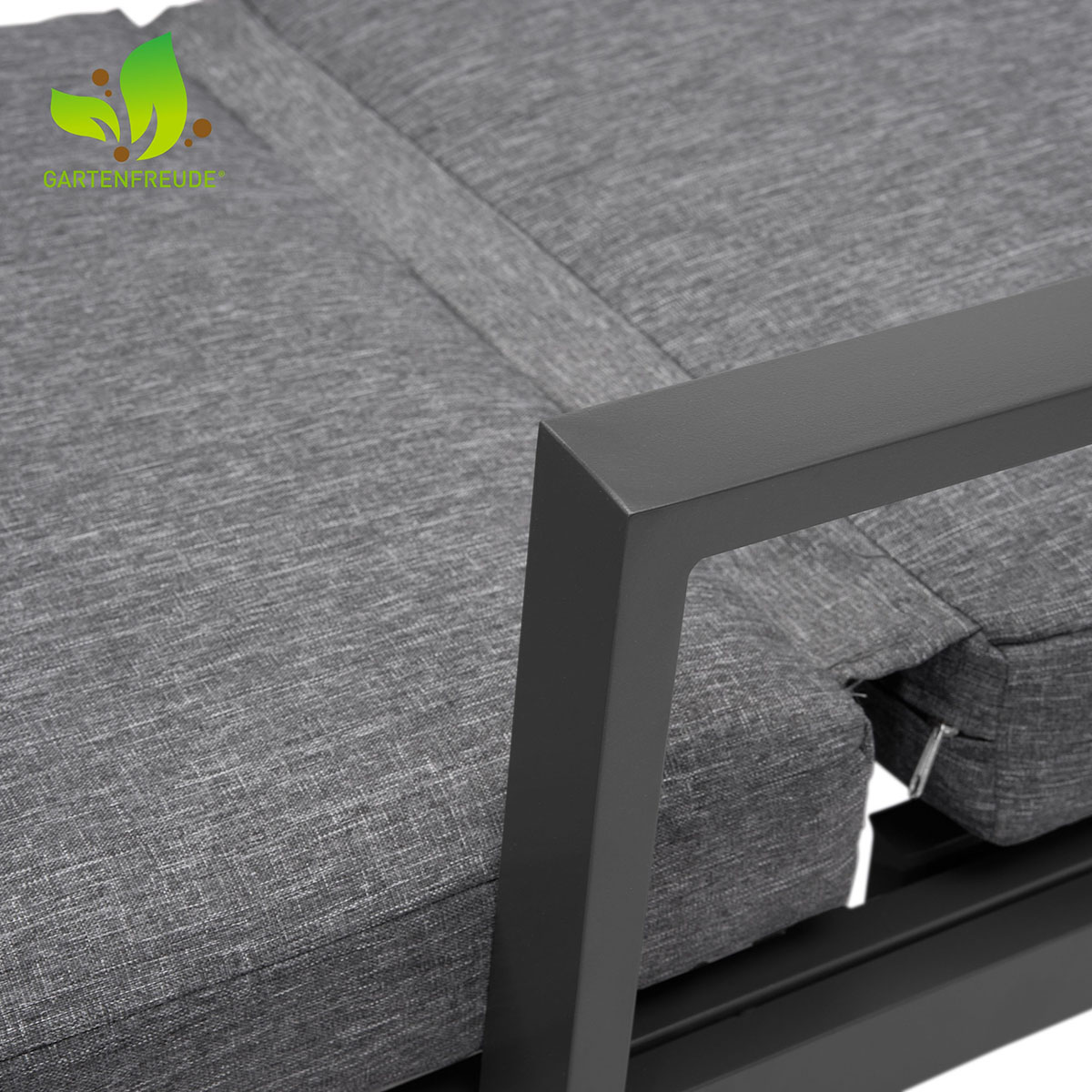 Weles Gartenfreude Aluminium Sonnenliege Ambience Dark Grey/Dark Grey