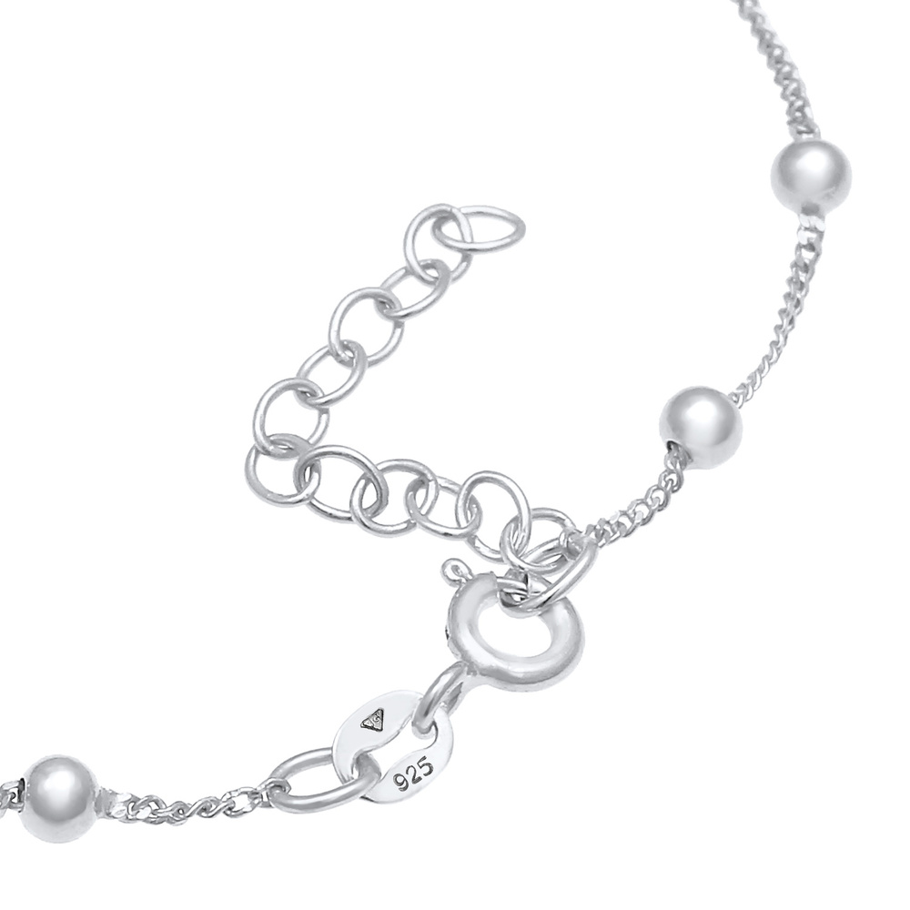 Elli Elli Bracelet Balles de trottoir pour dames Tendance de base ajustable en argent  Bracelet