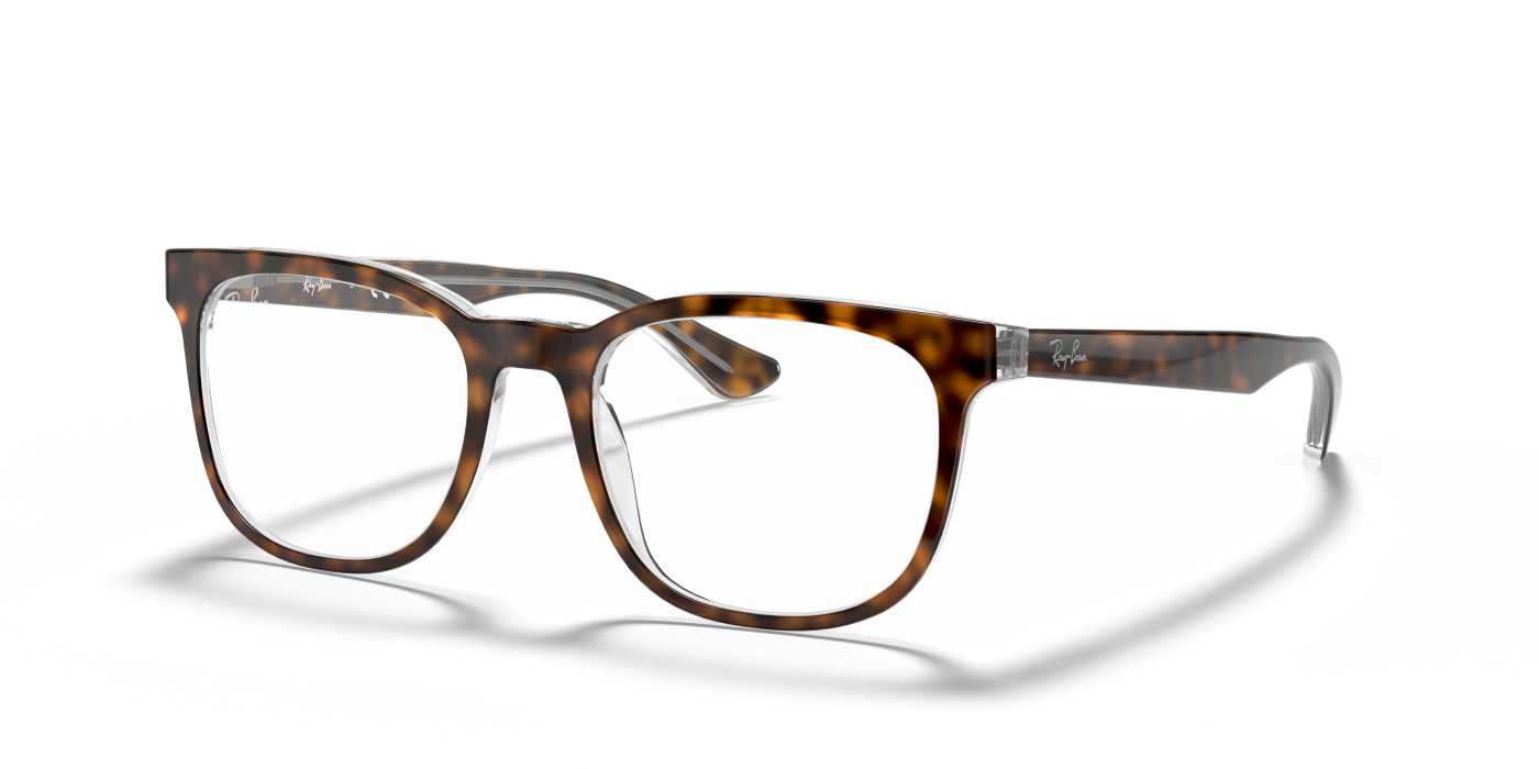 RB5369 OPTICS - Havana lucioasă pe transparent