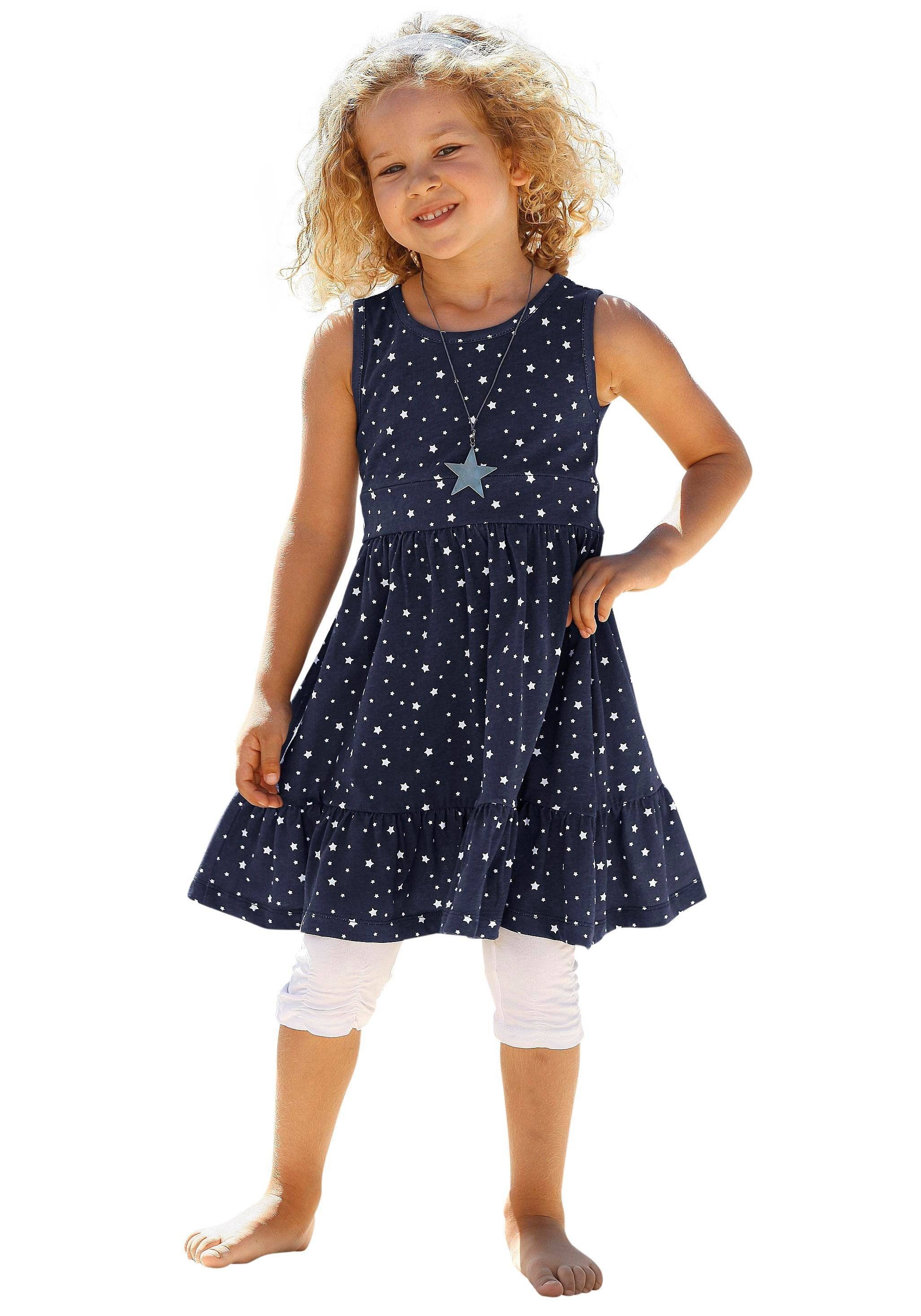 KIDSWORLD Jerseykleid STERNE (Packung, 2-tlg) mit Haarband