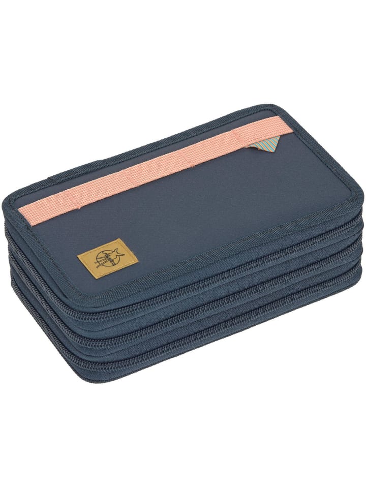 Lässig School Triple Pencil Case Unique dark blue Ocean Edition in blau günstig kaufen onesize
