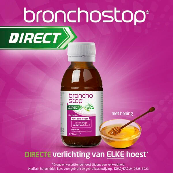 Bronchostop Direct s medem Zdravotnický prostředek - 120ml