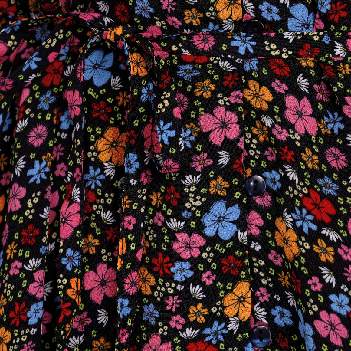 Damen Maxi-Kleid im bunten Millefleur-Dessin