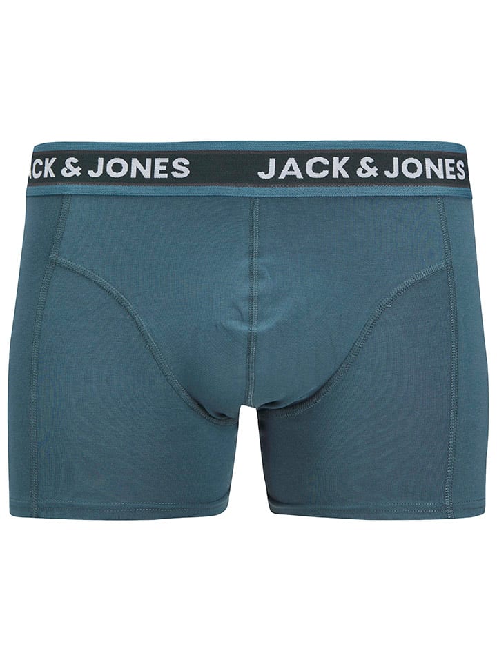 Jack & Jones 3er-Set: Boxershorts in Hellblau/ Dunkelblau/ Schwarz günstig kaufen