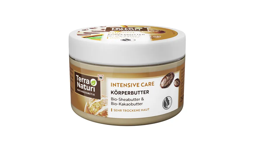Terra Naturi Intensive Care Körperbutter Bio-Sheabutter &Bio-Kakaobutter 250 ml