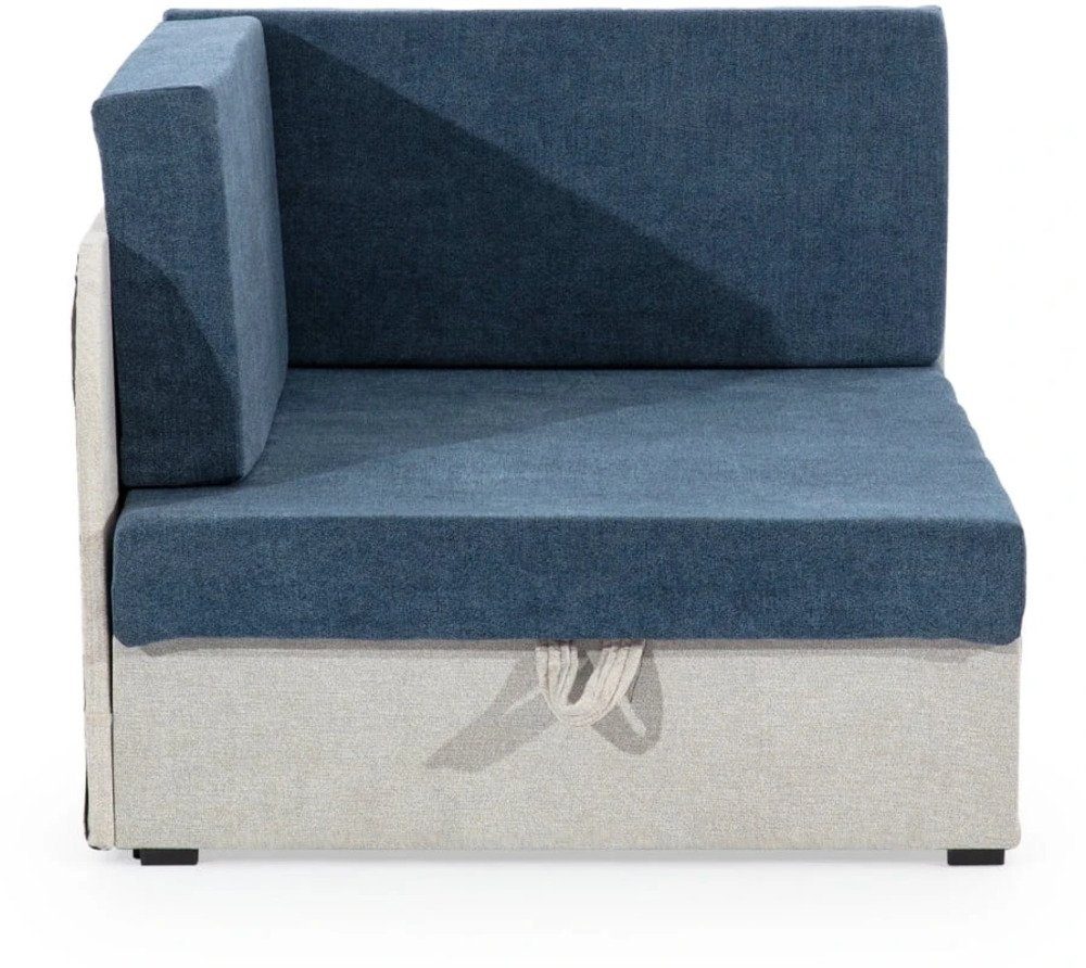 MOEBLO Schlafsofa RAISA, Schlafsessel, Couch für Kinderzimmer, Schlafsofa Schaumstoff Sofagarnitur Polstersofa, mit Schlaffunktion und Bettkasten