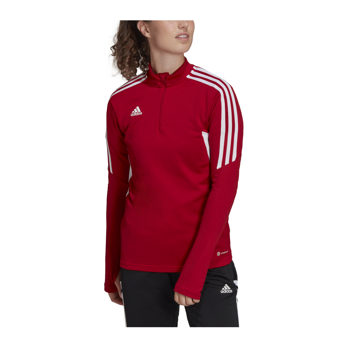 adidas Condivo 22 HalfZip Sweatshirt Damen Rot