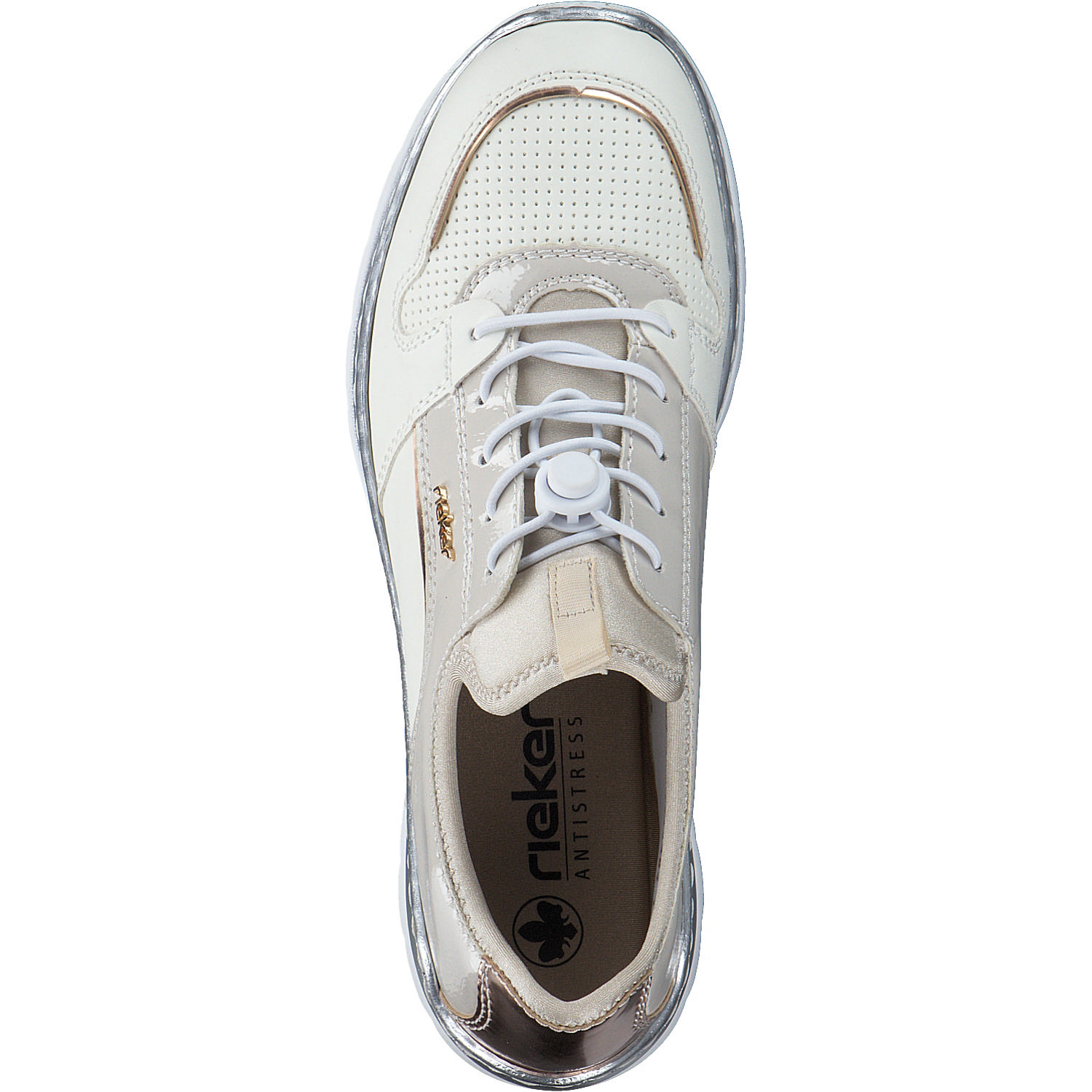 Rieker L3294, Schnürschuhe, Damen, Weiß