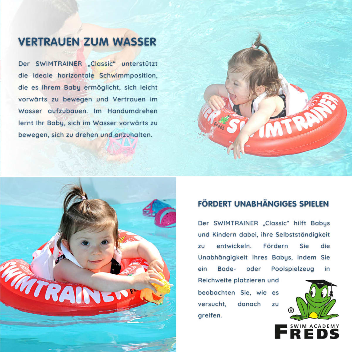 Schwimmtrainer Classic Rot, 1 St