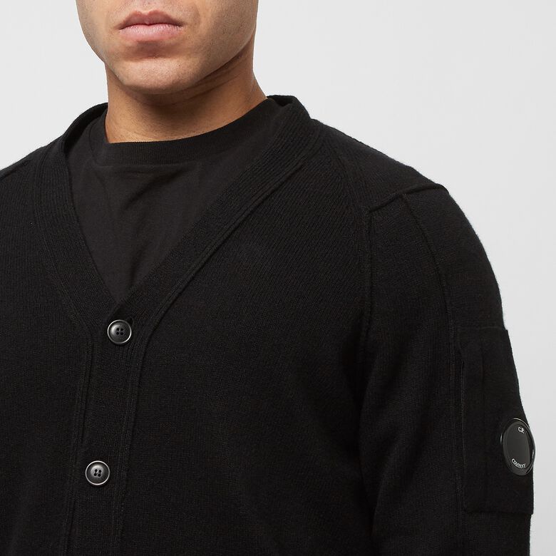 C. P. Company Lambswool Cardigan Black