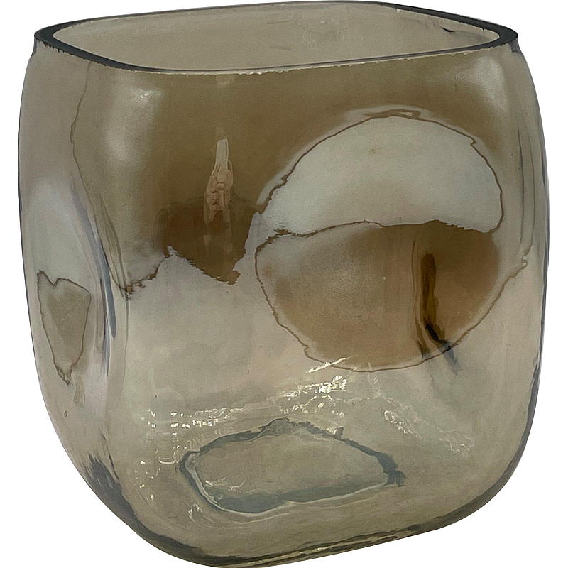 Home Vase/lysholder Wave 11,5x12 cm glass