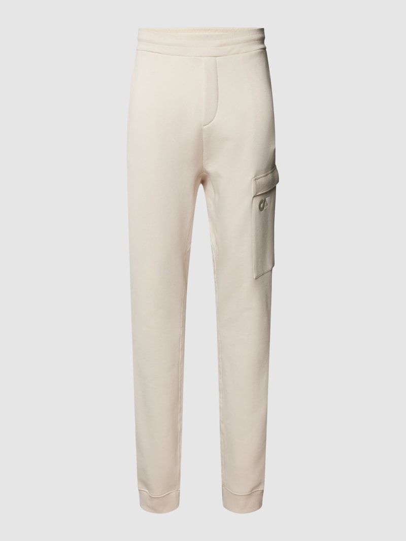 Sweatpants mit Cargotasche Modell 'PEOVA' in stein