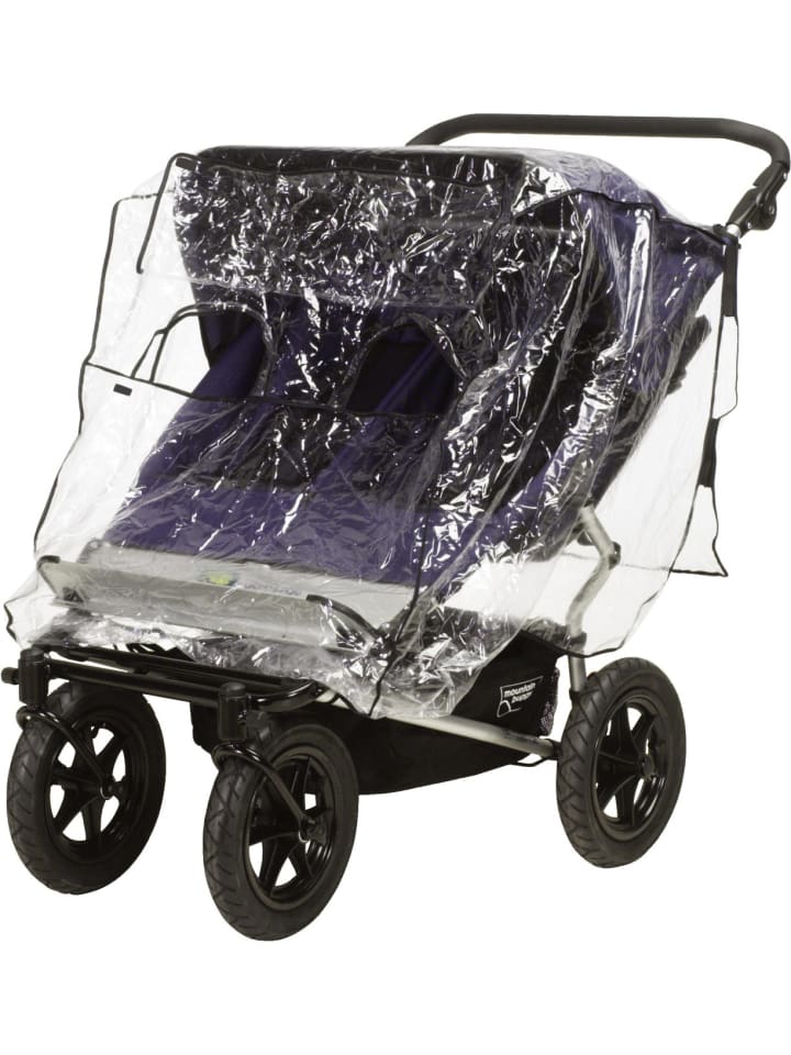 Playshoes Universal-Regen-Verdeck für Zwillingswagen in Transparent günstig kaufen onesize