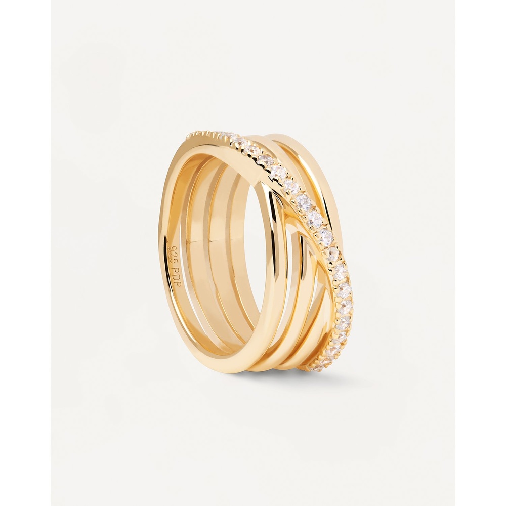P D Paola Bague pour femme 925 Argent or Bague