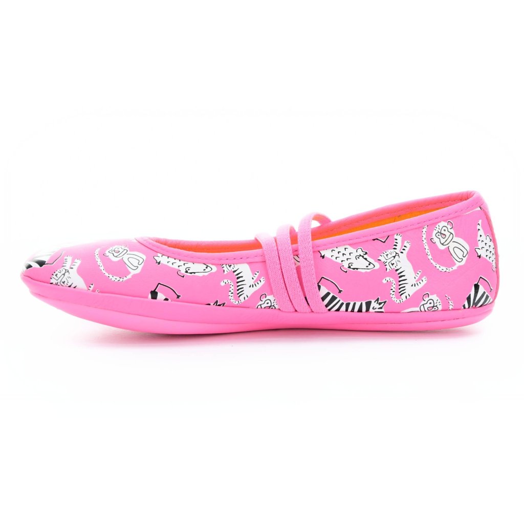 Camper Sella Masha Zebra Pink Ballerinas (K800388-005) K