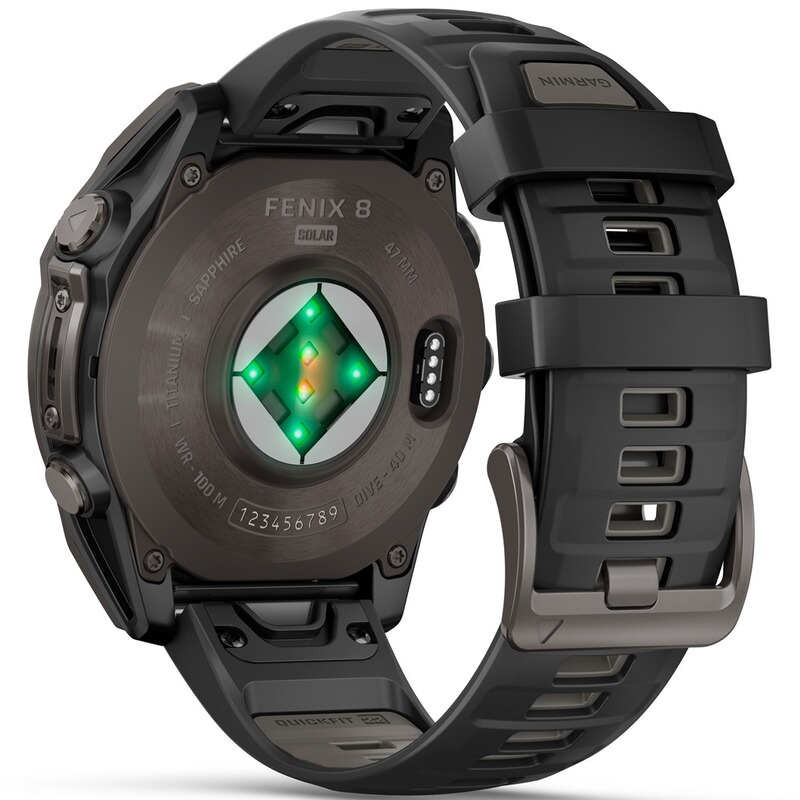 GARMIN Armbanduhr Fenix 8 Sapphire &ndash; SOLAR 47 mm