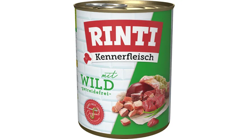 RINTI Hundenassfutter Kennerfleisch Wild 800 g