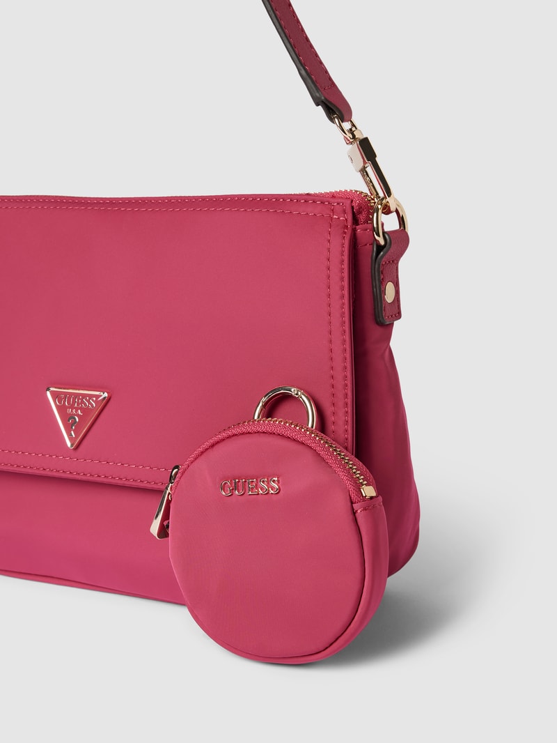 Handtasche mit Label-Details Modell 'GEMMA' in fuchsia