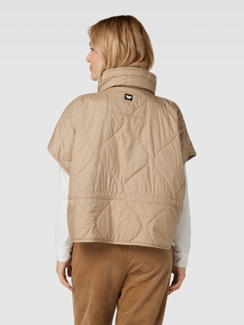 Steppweste mit Stehkragen Modell 'ADELCHI' in camel