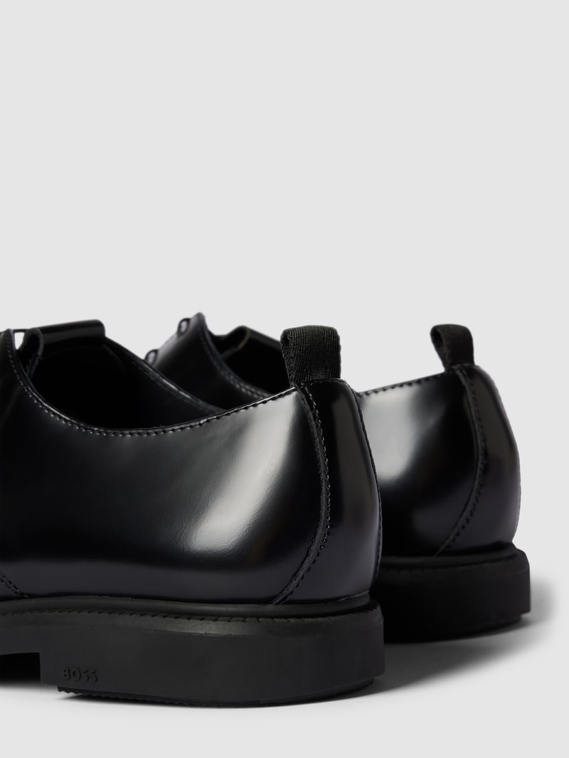 Derby-Schuhe aus Leder Modell 'Larry' in schwarz