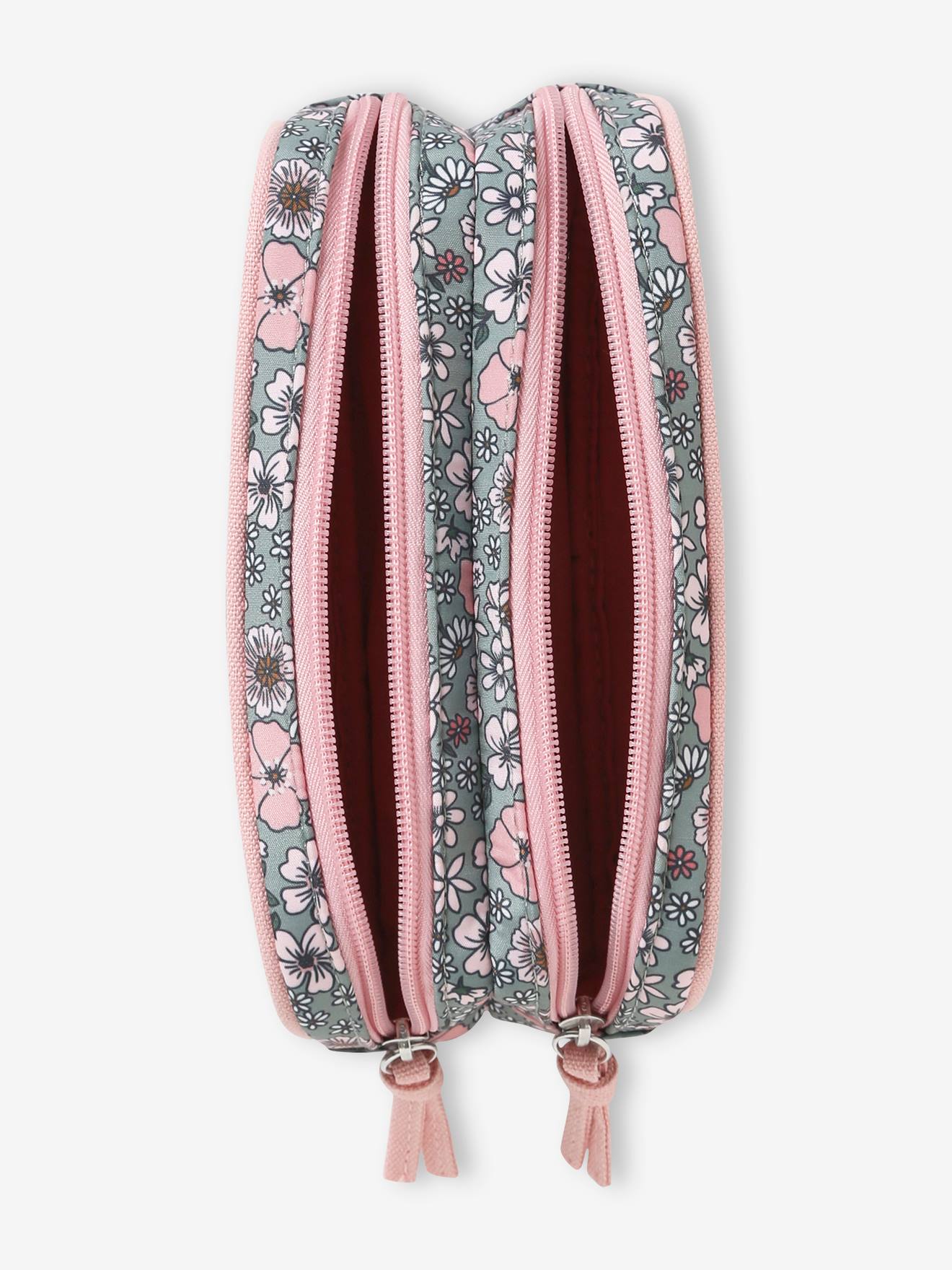 Trousse d'écolière à fleurs 