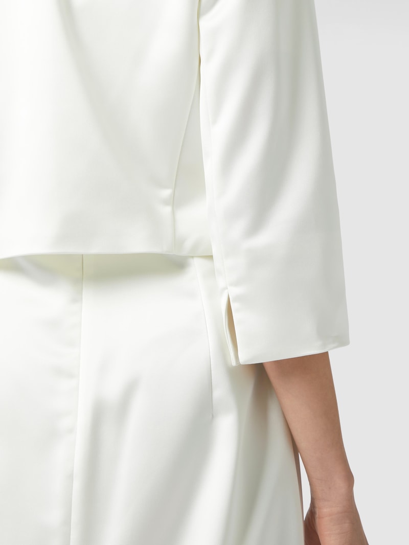 Bolero aus Satin in offwhite