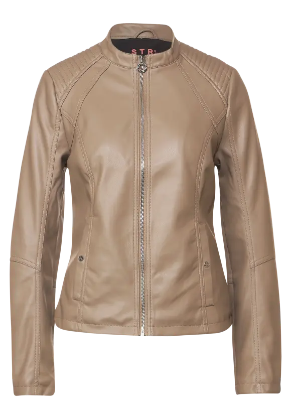 Street One Jacke in Lederoptik