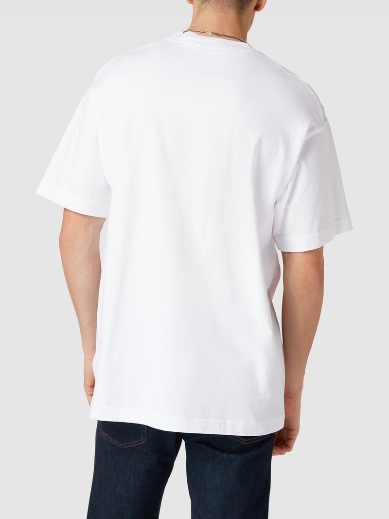 T-Shirt mit Label-Print Modell 'ARCHIVAL' in weiß