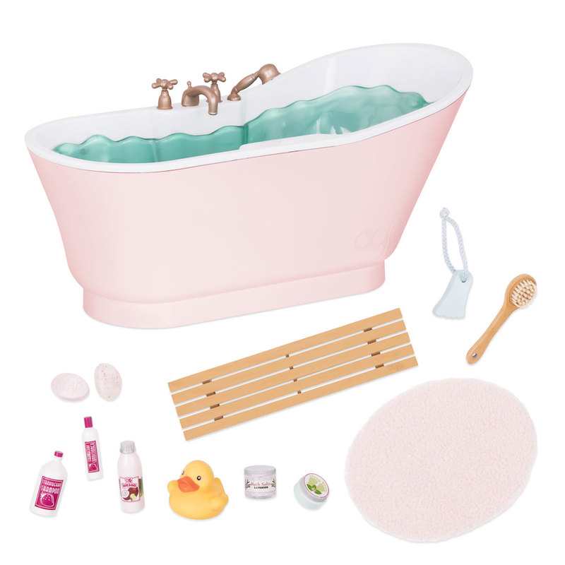 Baignoire et ses accessoires pour poupée Our Generation