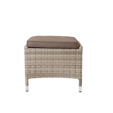 LC Garden Gartenlounge-Hocker LC Garden Turin Dining Hocker Fußbank natur