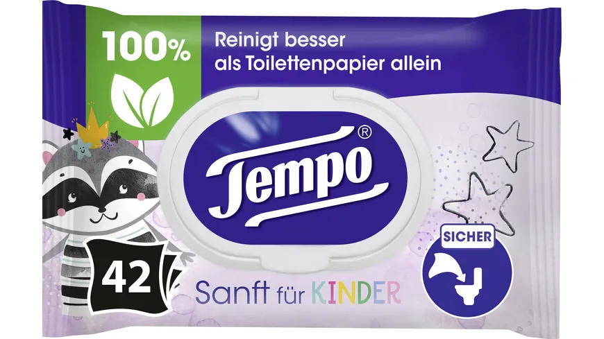 Tempo feuchtes Toilettenpapier Sanft für Kinder