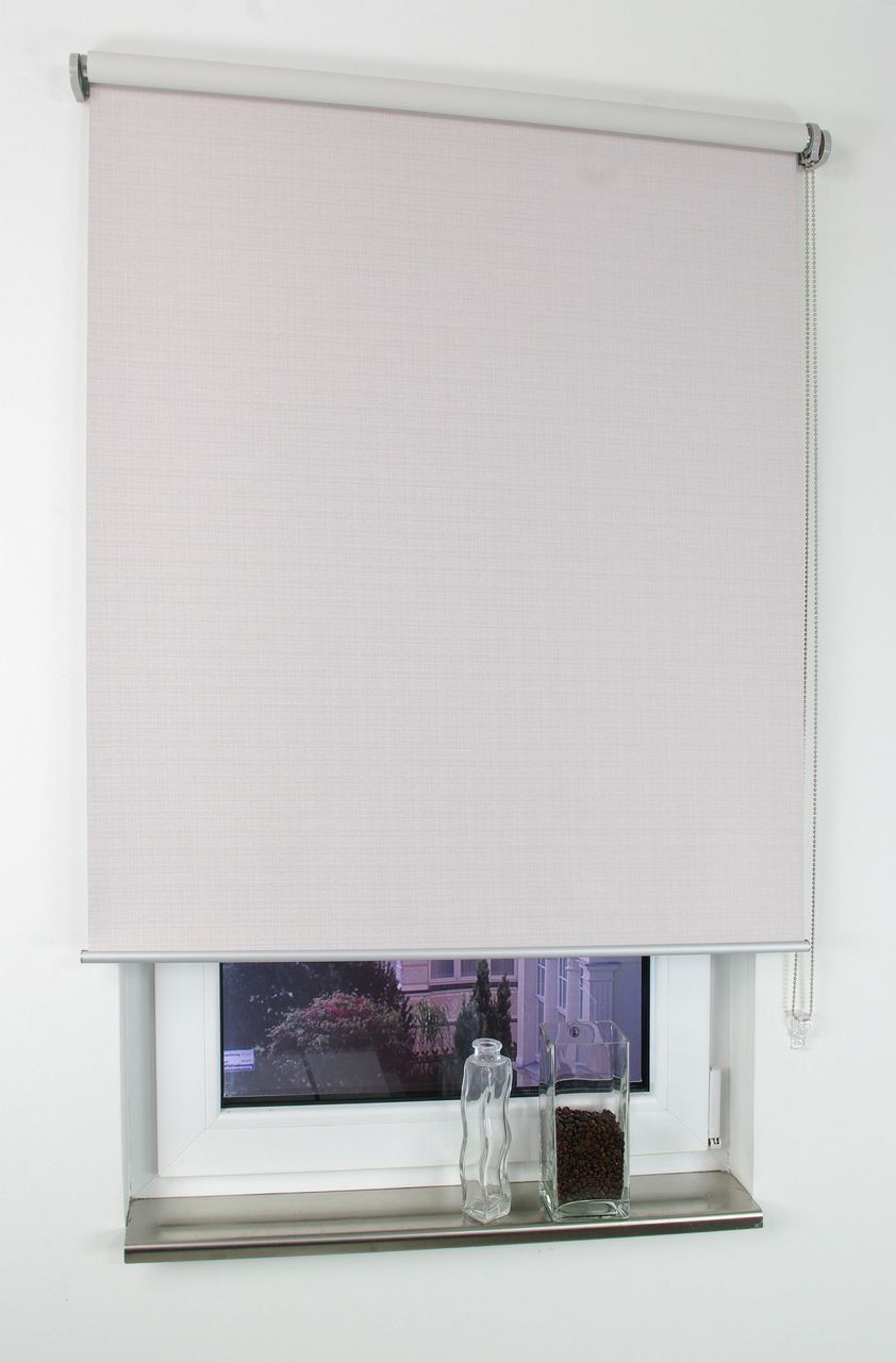 Bella Casa Rollo, Seitenzugrollo Verdunkelung, 175 x 80 cm, Struktur creme