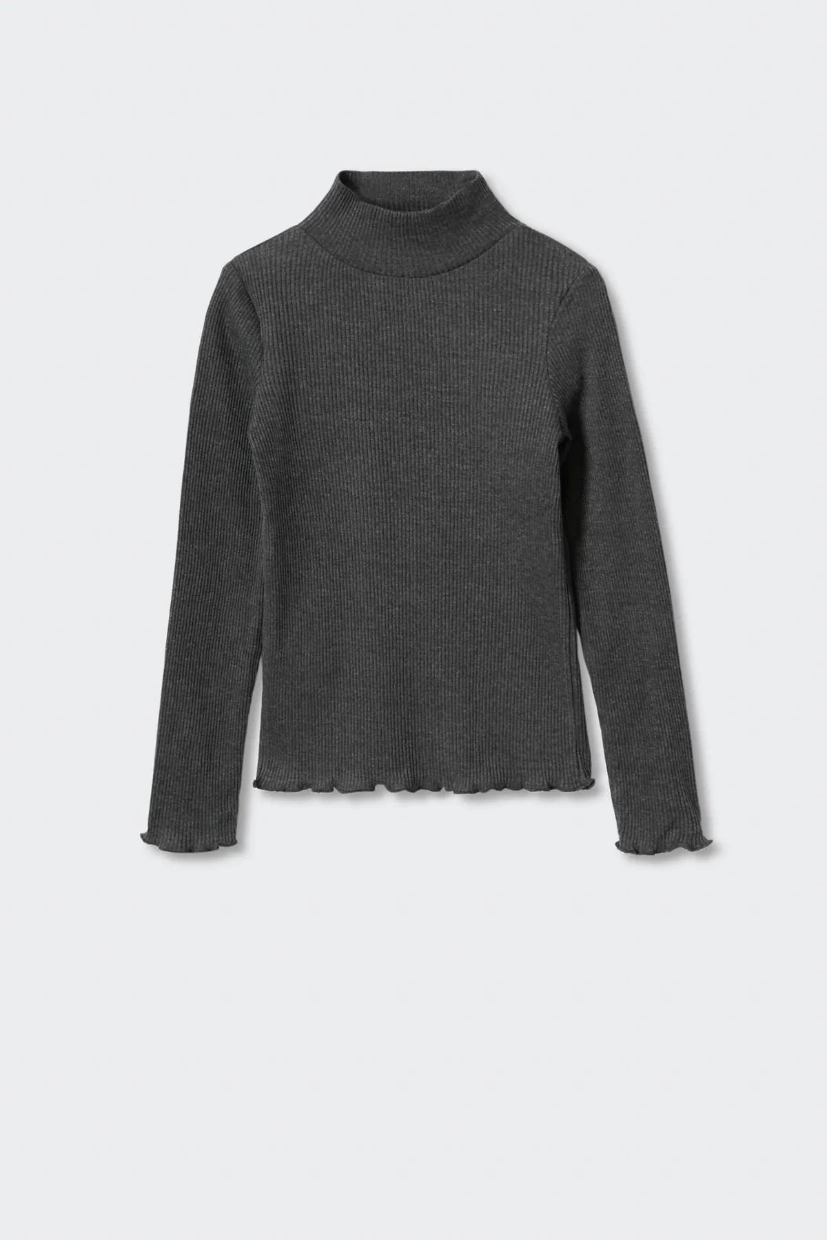 MANGO Kids  Dunkelgraues T-Shirt für Mädchen