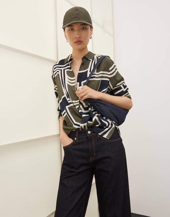Satinbluse Zirvea