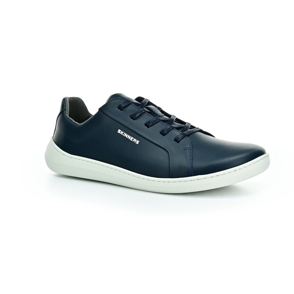 Skinners Moonwalker Leather Dark Blue Barfußsneakers