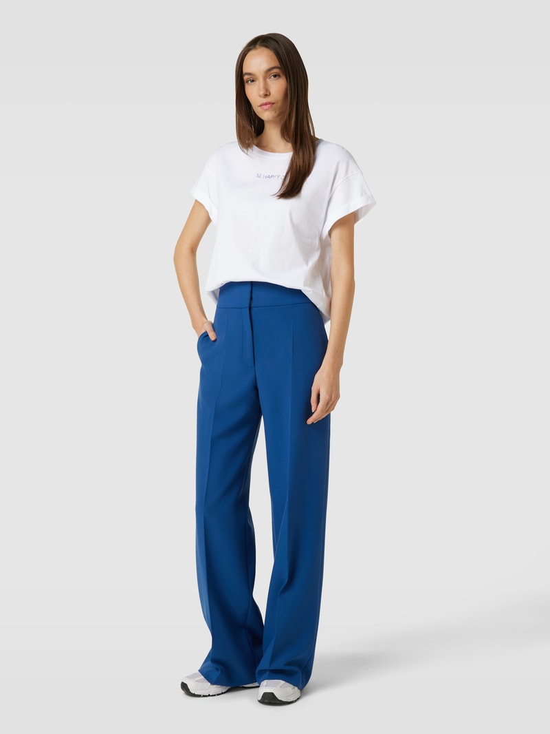 T-Shirt mit Statement-Schriftzug aus Paillettenbesatz in offwhite