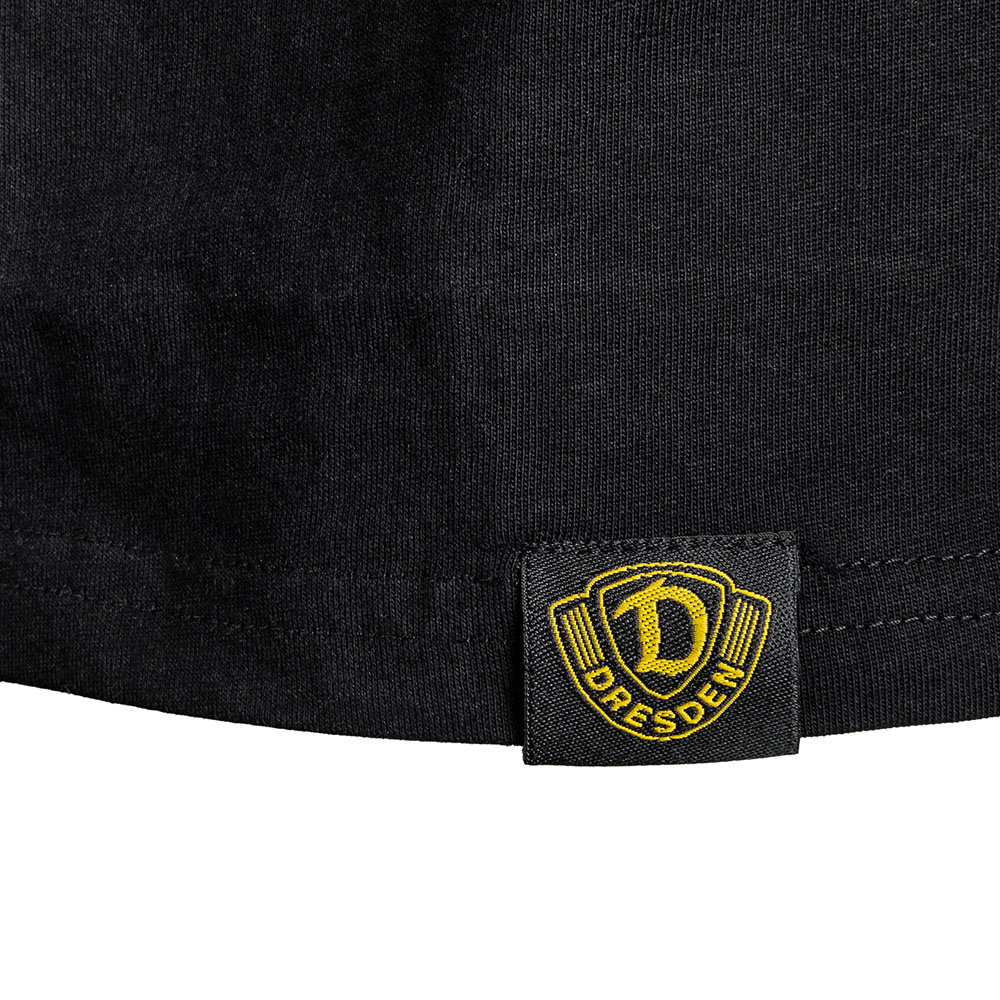 Herren T-Shirt PATTERN DYNAMO schwarz-gelb