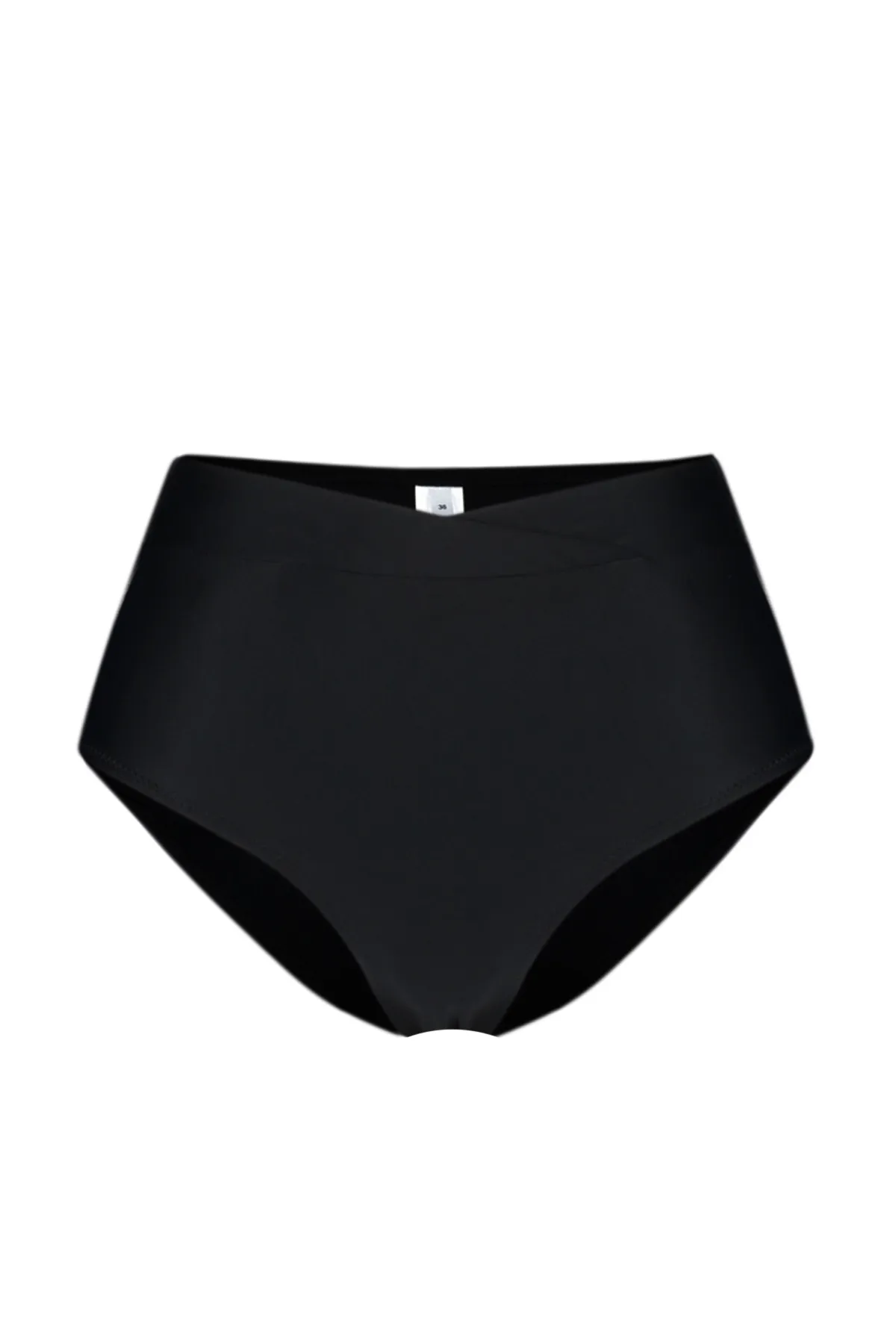 Trendyol Collection  Schwarze Hipster-Bikinihose mit V-Ausschnitt und hoher Taille TBESS20BA0248