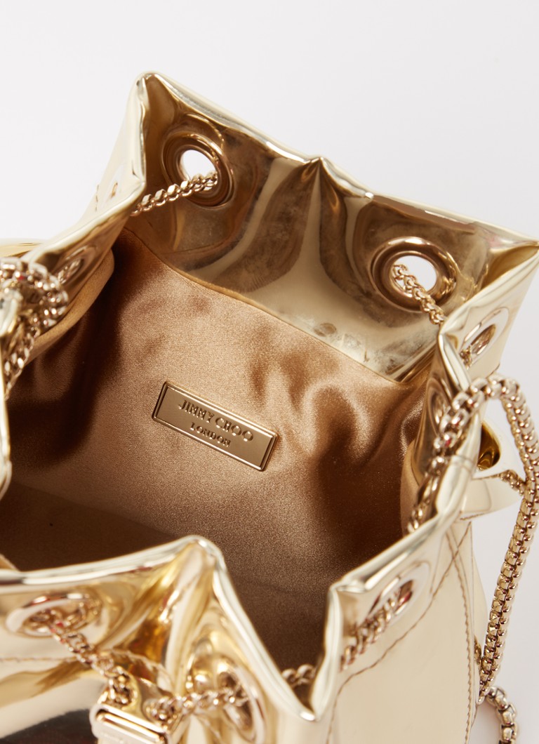 Sac à main miniature Jimmy Choo Bon Bon avec finition métallique
