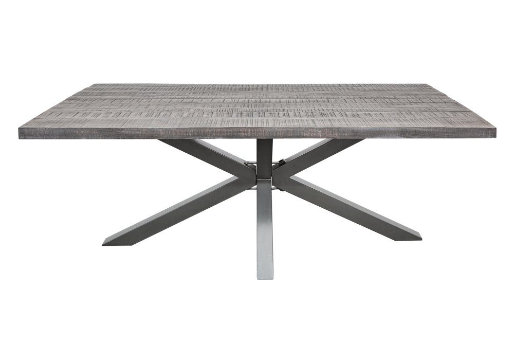 riess-ambiente Esstisch GALAXIE 200cm grau (Einzelartikel, 1-St), Massivholz · Metall · Küche · Industrial