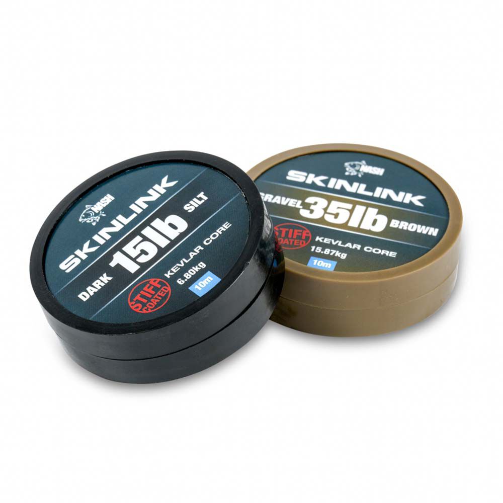 Tresse Gainée Nash Skinlink Stiv 10m Mørk Silt