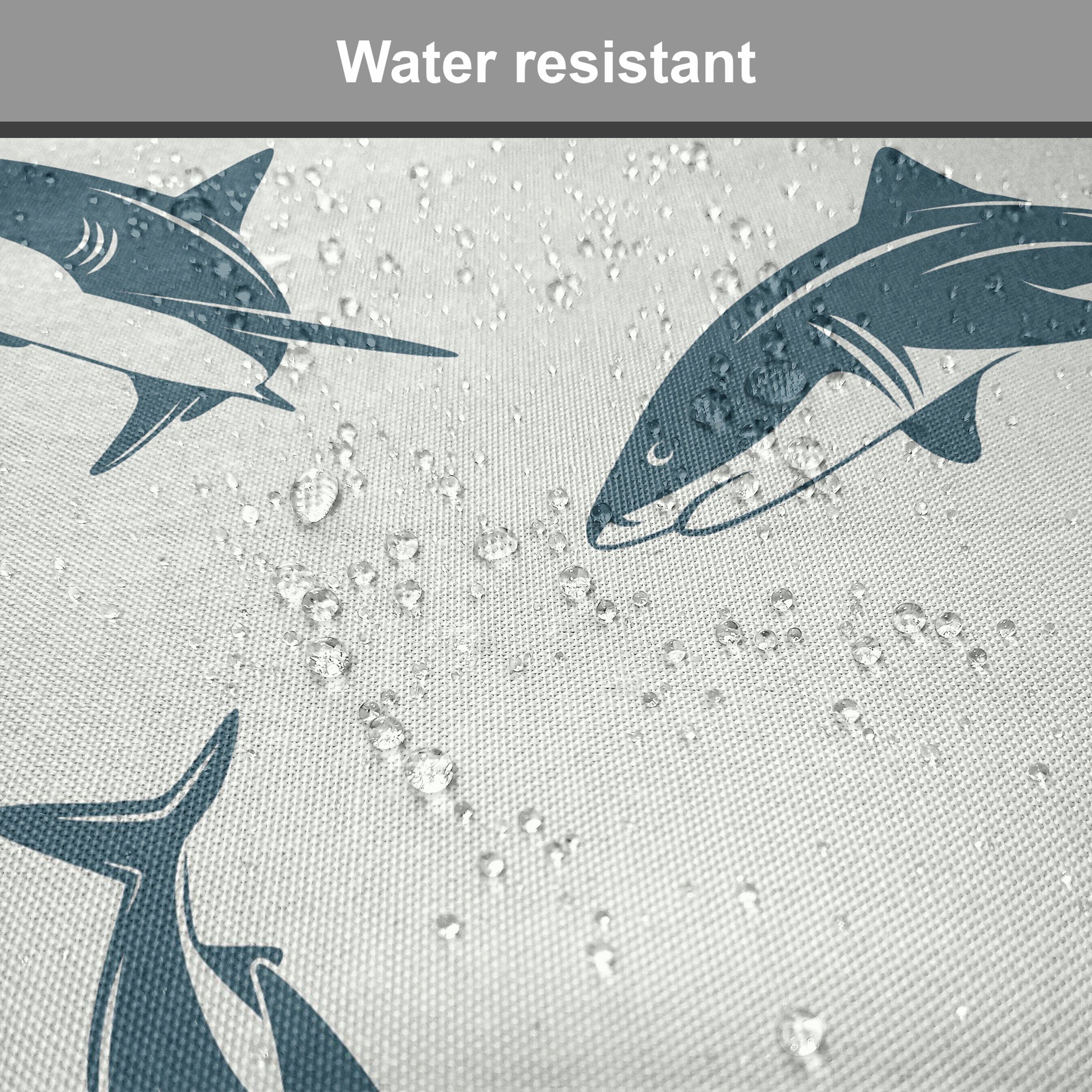 Abakuhaus Stuhlkissen Dekoratives wasserfestes Kissen mit Riemen für Küchensitze, Hai Dangerous Underwater
